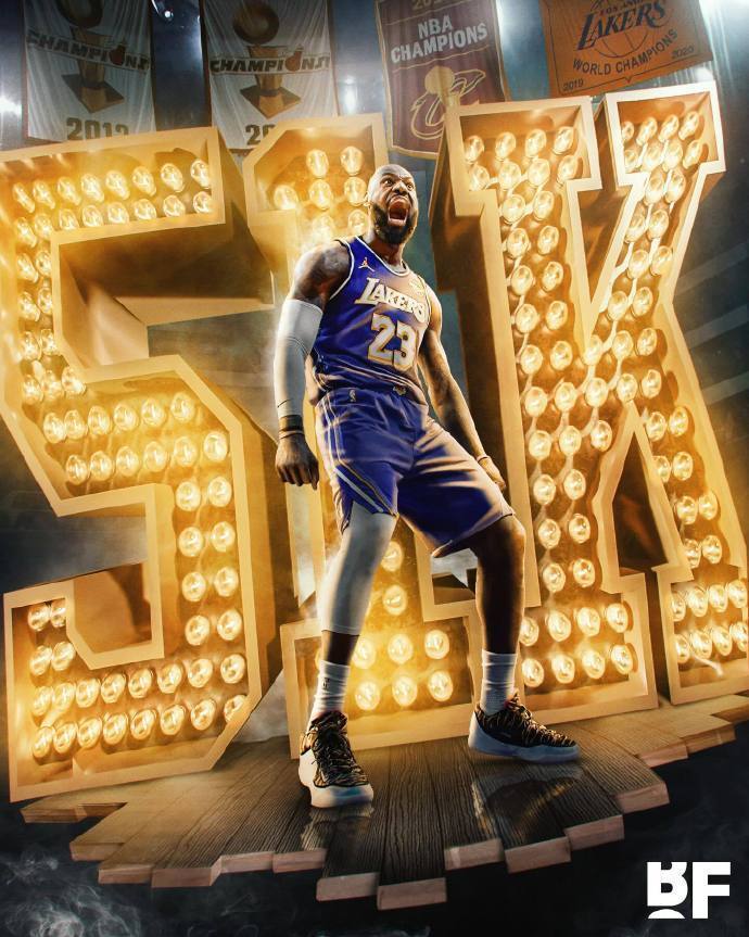 虎牙直播-历史首人！詹姆斯常规赛+季后赛迎51000分里程碑 基本后无来者